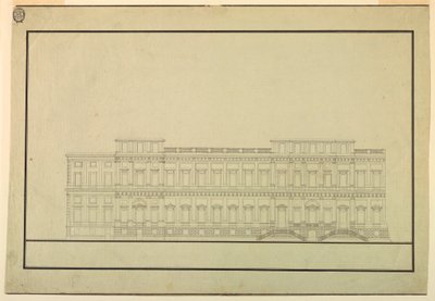 Design for the Elevation of a Public Building, Late 18th Century by Unknown